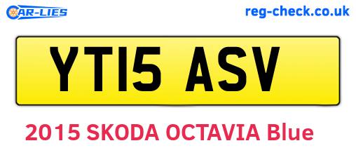YT15ASV are the vehicle registration plates.