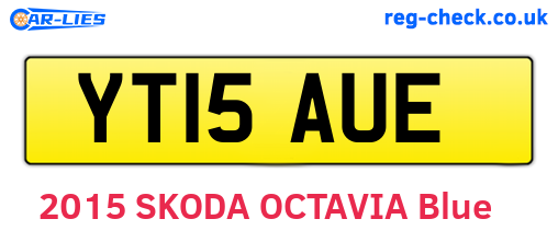 YT15AUE are the vehicle registration plates.