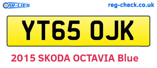 YT65OJK are the vehicle registration plates.