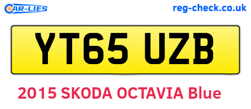 YT65UZB are the vehicle registration plates.