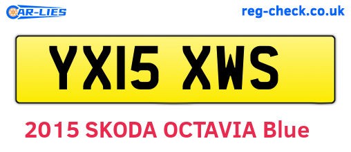 YX15XWS are the vehicle registration plates.