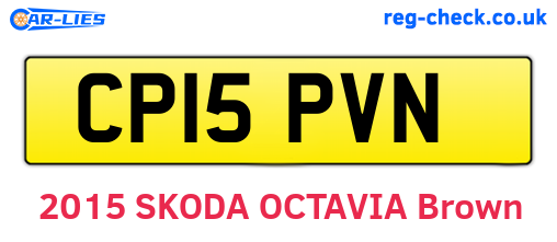 CP15PVN are the vehicle registration plates.