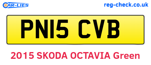 PN15CVB are the vehicle registration plates.