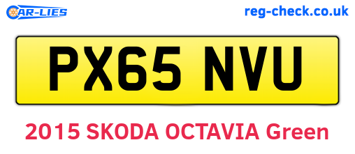PX65NVU are the vehicle registration plates.