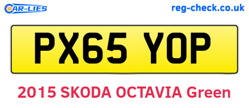 PX65YOP are the vehicle registration plates.