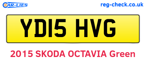 YD15HVG are the vehicle registration plates.