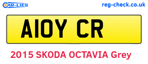A10YCR are the vehicle registration plates.