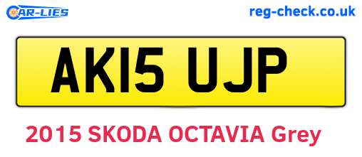 AK15UJP are the vehicle registration plates.