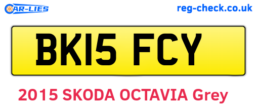 BK15FCY are the vehicle registration plates.