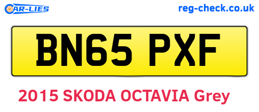 BN65PXF are the vehicle registration plates.