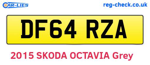 DF64RZA are the vehicle registration plates.