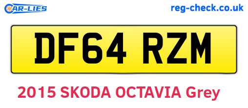 DF64RZM are the vehicle registration plates.