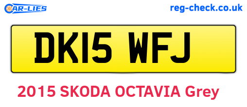 DK15WFJ are the vehicle registration plates.