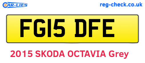 FG15DFE are the vehicle registration plates.
