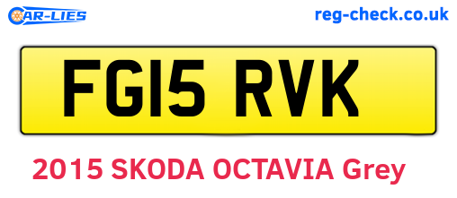 FG15RVK are the vehicle registration plates.