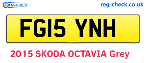 FG15YNH are the vehicle registration plates.