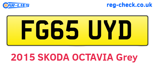 FG65UYD are the vehicle registration plates.