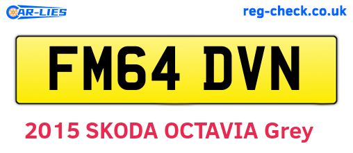FM64DVN are the vehicle registration plates.