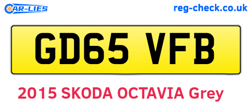 GD65VFB are the vehicle registration plates.