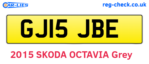 GJ15JBE are the vehicle registration plates.