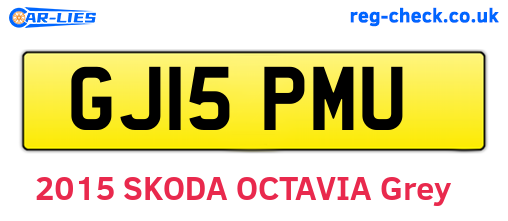 GJ15PMU are the vehicle registration plates.