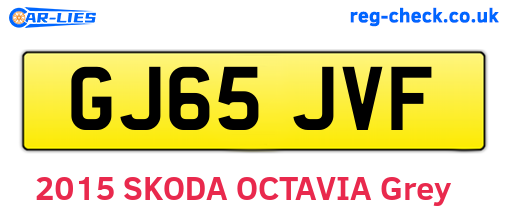 GJ65JVF are the vehicle registration plates.