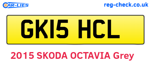 GK15HCL are the vehicle registration plates.