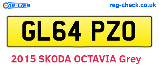 GL64PZO are the vehicle registration plates.