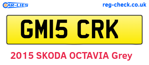 GM15CRK are the vehicle registration plates.