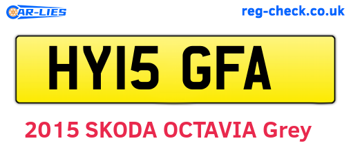 HY15GFA are the vehicle registration plates.