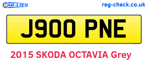 J900PNE are the vehicle registration plates.