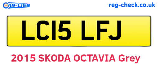 LC15LFJ are the vehicle registration plates.