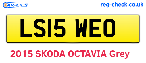 LS15WEO are the vehicle registration plates.