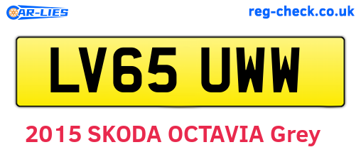 LV65UWW are the vehicle registration plates.