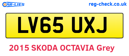 LV65UXJ are the vehicle registration plates.