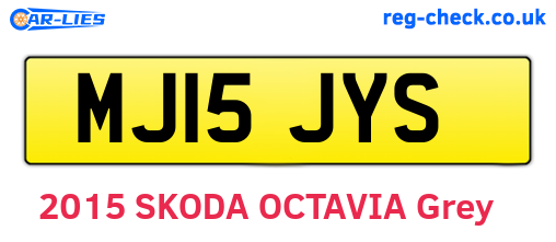 MJ15JYS are the vehicle registration plates.