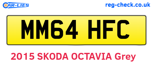 MM64HFC are the vehicle registration plates.