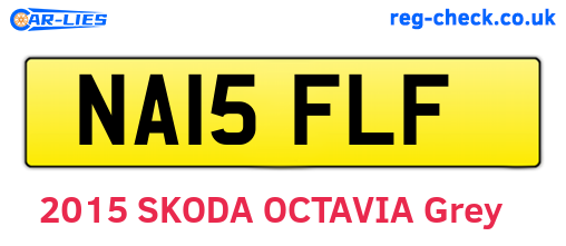 NA15FLF are the vehicle registration plates.