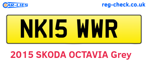 NK15WWR are the vehicle registration plates.
