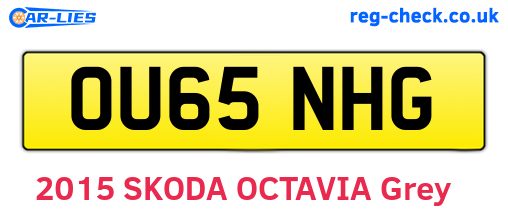 OU65NHG are the vehicle registration plates.