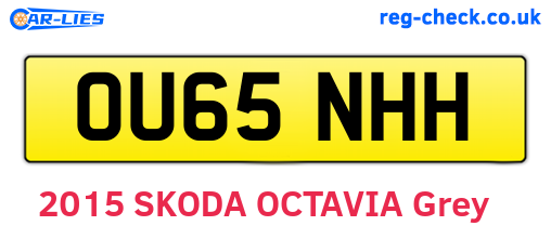 OU65NHH are the vehicle registration plates.