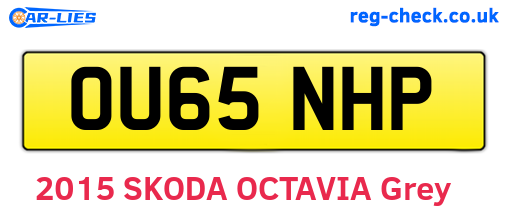 OU65NHP are the vehicle registration plates.