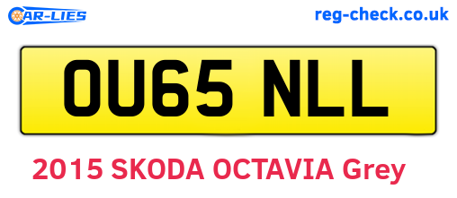 OU65NLL are the vehicle registration plates.