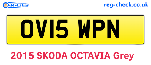 OV15WPN are the vehicle registration plates.