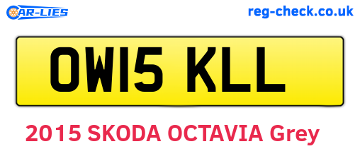OW15KLL are the vehicle registration plates.