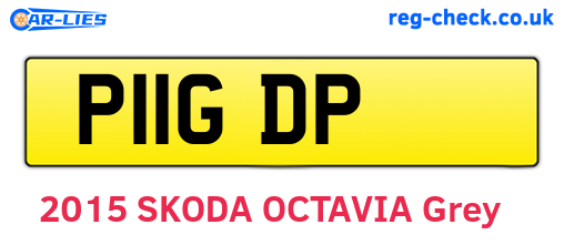 P11GDP are the vehicle registration plates.