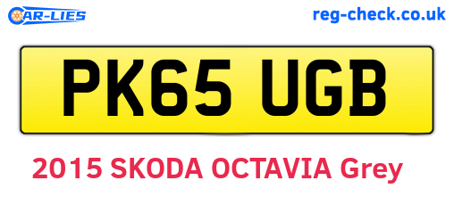 PK65UGB are the vehicle registration plates.