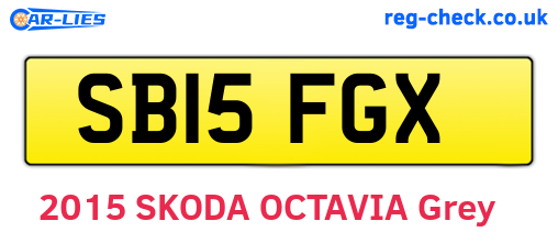 SB15FGX are the vehicle registration plates.