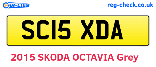 SC15XDA are the vehicle registration plates.