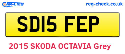 SD15FEP are the vehicle registration plates.